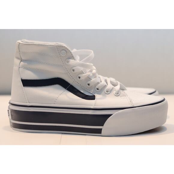 Vans Sk8-Hi Tapered Stackform Sport Stripes Sz 8.5 - Picture 1 of 4